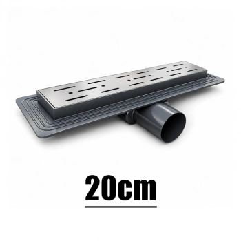SFK Lineer Duş Kanalı 20cm, 360 Derece Döner Başlıklı