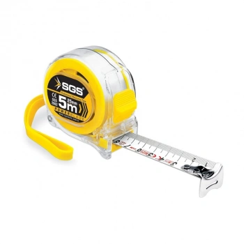 SGS Şerit Metre 5 mt x 25 mm – Şeffaf Tasarım.