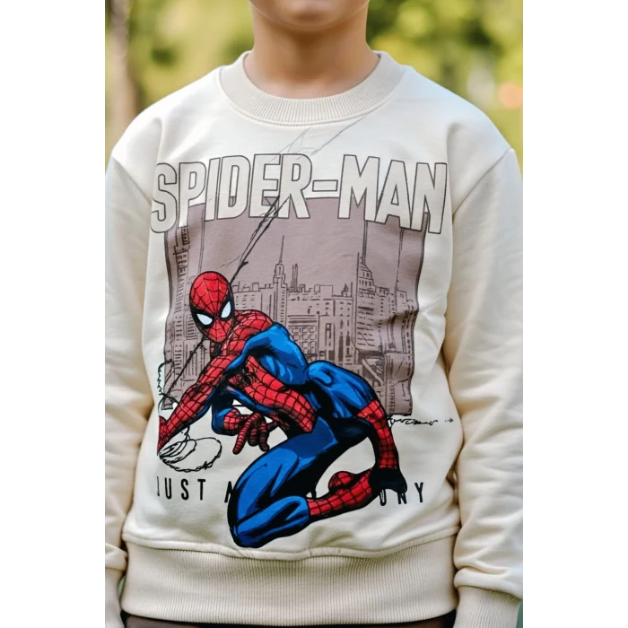 Örümcek Adam Kahverengi Renk Erkek Çocuk Eşofman Takım