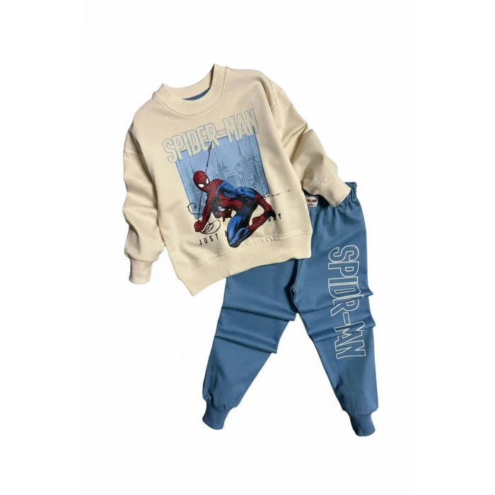 Örümcek Adam Mavi Renk Erkek Çocuk Eşofman Takım