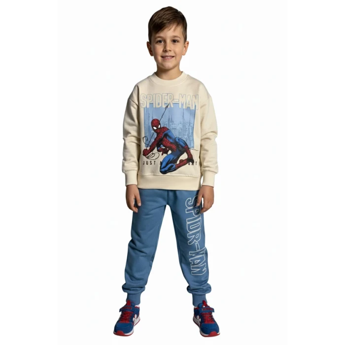 Örümcek Adam Mavi Renk Erkek Çocuk Eşofman Takım