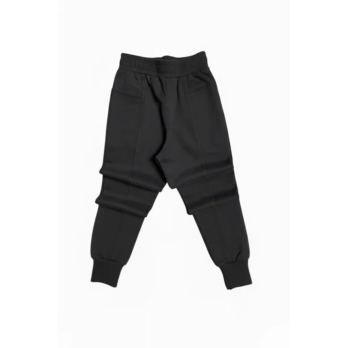 Yazı Detaylı Tarz Siyah Renk Kız Çocuk Takım