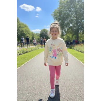 Elsa Desenli Mevsimlik Pembe Renk Taytlı Takım