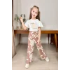 Papatya Desen Bol Paça Pantolonlu Kız Çocuk Takım