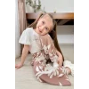Papatya Desen Bol Paça Pantolonlu Kız Çocuk Takım