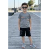 Brage Striker Yazı Desenli Erkek Çocuk Şortlu Takım
