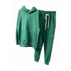 Kapüşonlu ve Kanguru Cepli Yeşil Renk Erkek Çocuk Eşofman Takım