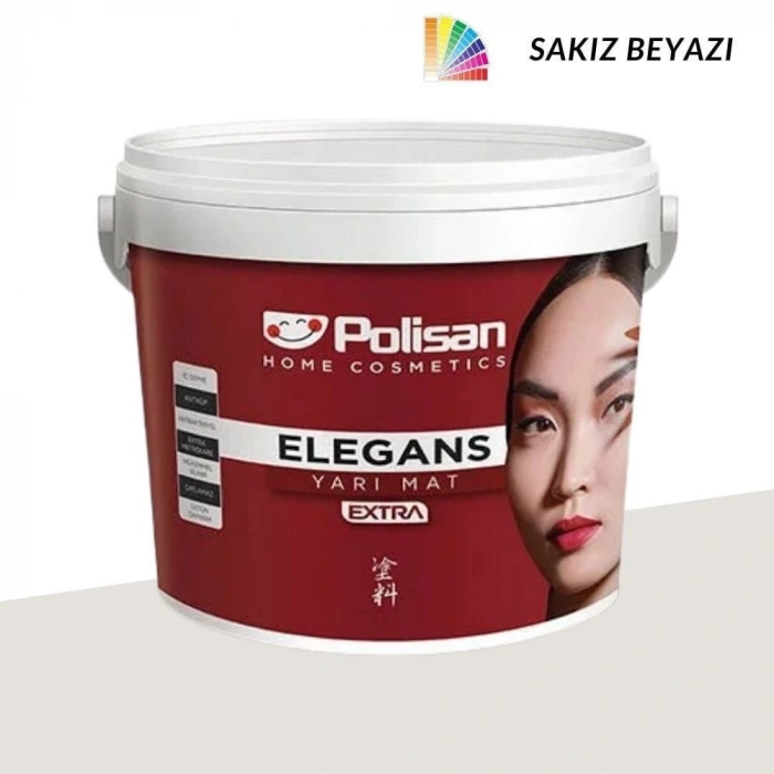 Polisan Elegans Extra Yarı Mat Sakız Beyazı 2,5 Litre
