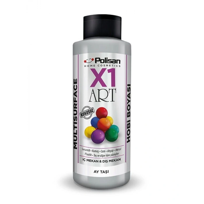 Polisan X1 Art Multisurface Hobi Boyası Ay Taşı 120 ml