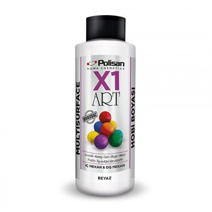 Polisan X1 Art Multisurface Hobi Boyası Beyaz 120 ml