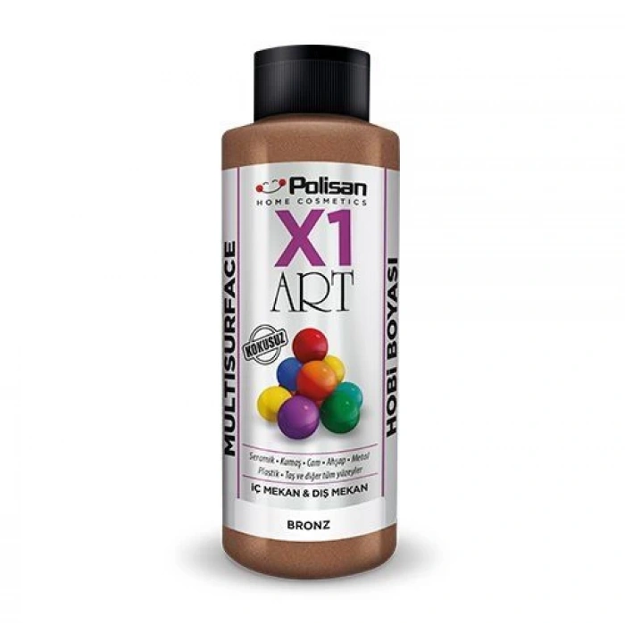 Polisan X1 Art Multisurface Hobi Boyası Bronz Metalik 120 ml