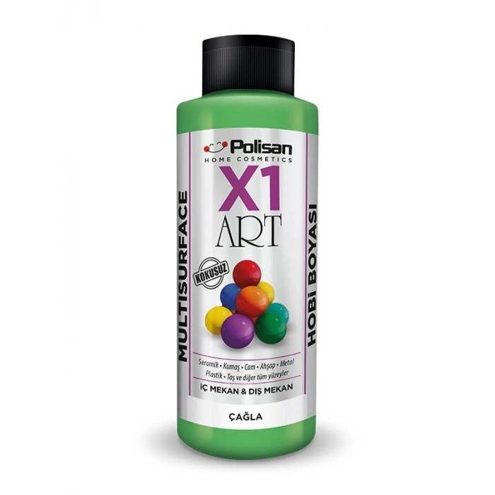 Polisan X1 Art Multisurface Hobi Boyası Çağla 120 ml