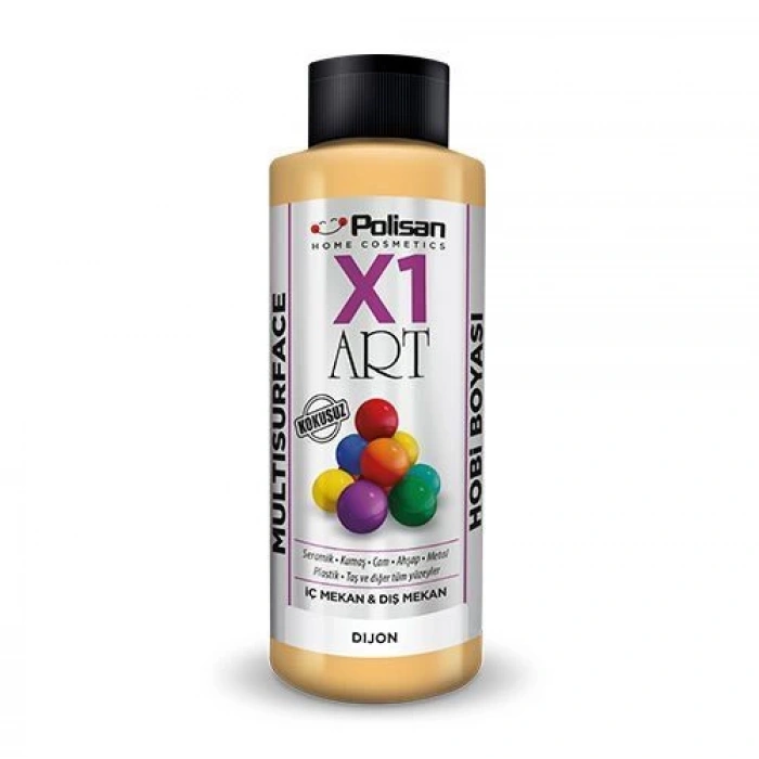 Polisan X1 Art Multisurface Hobi Boyası Dijon 120 ml