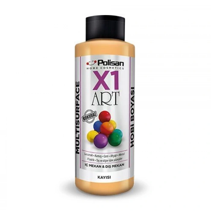 Polisan X1 Art Multisurface Hobi Boyası Kayısı 120 ml