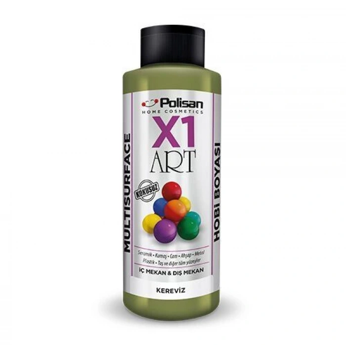 Polisan X1 Art Multisurface Hobi Boyası Kereviz 120 ml