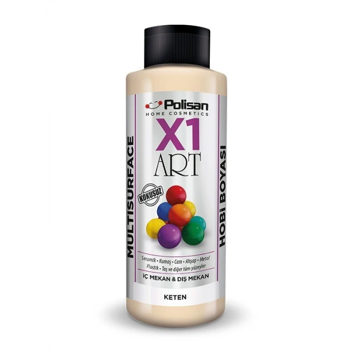 Polisan X1 Art Multisurface Hobi Boyası Keten 120 ml