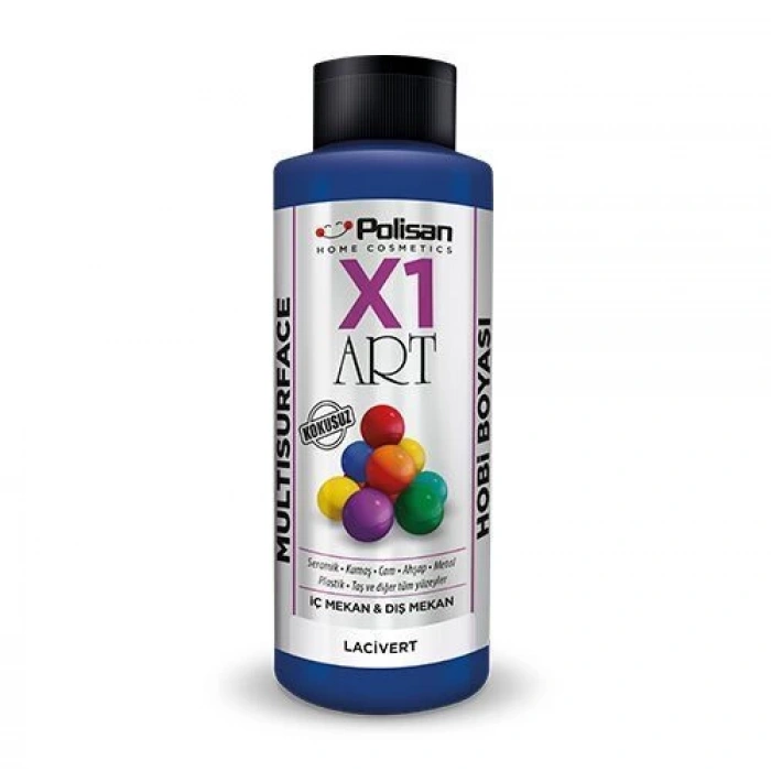 Polisan X1 Art Multisurface Hobi Boyası Lacivert 120 ml