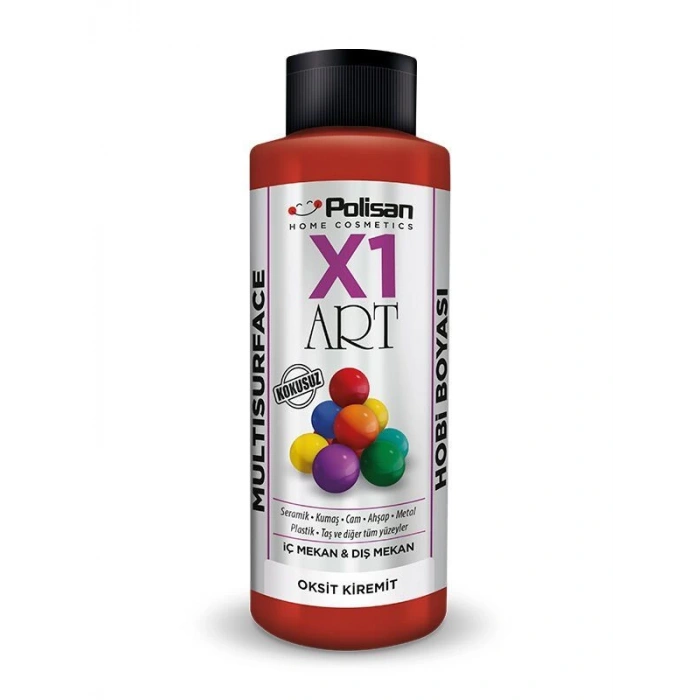 Polisan X1 Art Multisurface Hobi Boyası Oksit Kiremit 120 ml