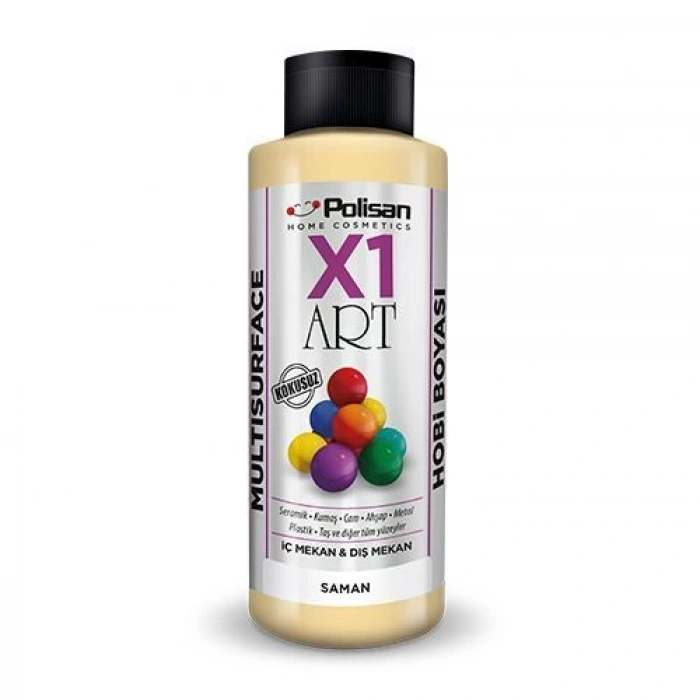 Polisan X1 Art Multisurface Hobi Boyası Saman Rengi 120 ml