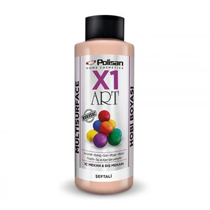 Polisan X1 Art Multisurface Hobi Boyası Şeftali 120 ml