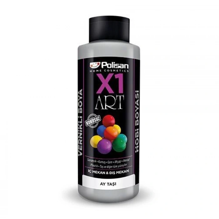Polisan X1 Art Vernikli Hobi Boyası Ay Taşı 120 ml