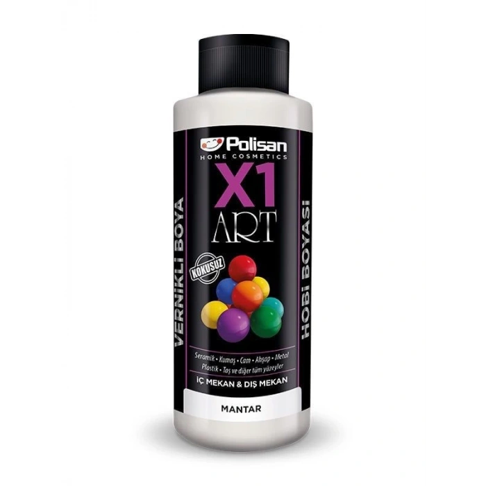 Polisan X1 Art Vernikli Hobi Boyası Mantar Rengi 120 ml