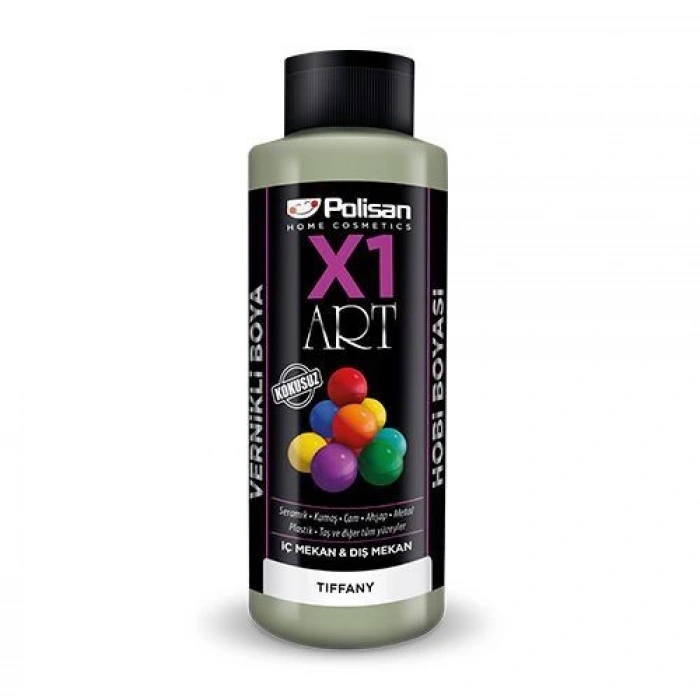 Polisan X1 Art Vernikli Hobi Boyası Tifany 120 ml