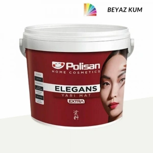 Polisan Elegans Extra Yarı Mat Beyaz Kum 15 Litre