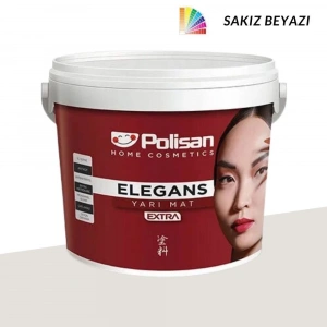 Polisan Elegans Extra Yarı Mat Sakız Beyazı 12,5 Litre