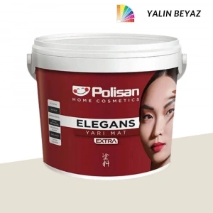 Polisan Elegans Extra Yarı Mat Yalın Beyaz 12,5 Litre