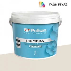 Polisan Primera Silikonlu Mat Yalın Beyaz 12 Litre
