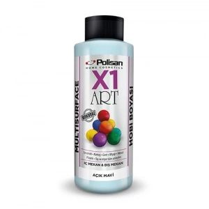 Polisan X1 Art Multisurface Hobi Boyası Açık Mavi 120 ml