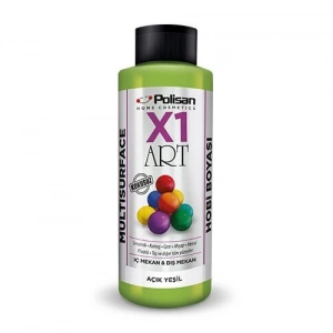 Polisan X1 Art Multisurface Hobi Boyası Açık Yeşil 120 ml