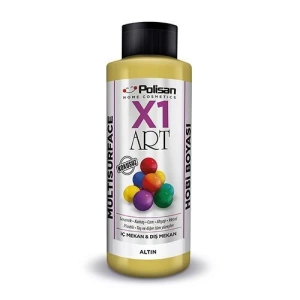 Polisan X1 Art Multisurface Hobi Boyası Altın Metalik 120 ml