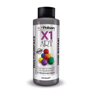 Polisan X1 Art Multisurface Hobi Boyası Antrasit 120 ml