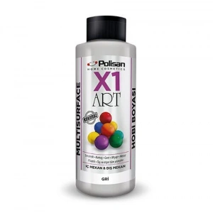 Polisan X1 Art Multisurface Hobi Boyası Gri 120 ml
