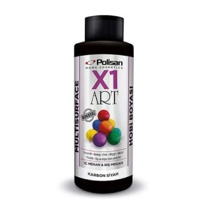 Polisan X1 Art Multisurface Hobi Boyası Karbon Siyah 120 ml
