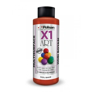 Polisan X1 Art Multisurface Hobi Boyası Kızıl Bakır (Sedef) 120 ml