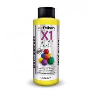 Polisan X1 Art Multisurface Hobi Boyası Limon Sarısı 120 ml