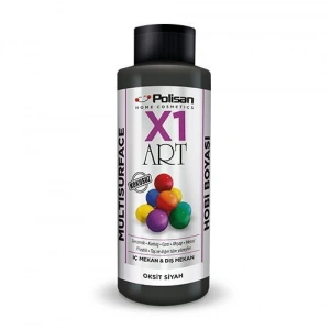 Polisan X1 Art Multisurface Hobi Boyası Oksit Siyah 120 ml