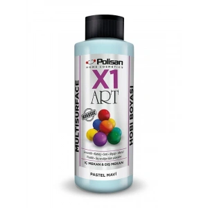 Polisan X1 Art Multisurface Hobi Boyası Pastel Mavi 120 ml