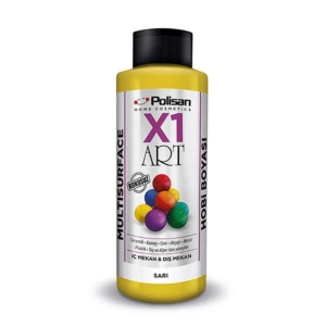 Polisan X1 Art Multisurface Hobi Boyası Sarı 120 ml