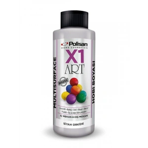 Polisan X1 Art Multisurface Hobi Boyası Siyah Orkide 120 ml