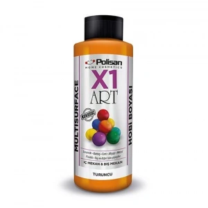 Polisan X1 Art Multisurface Hobi Boyası Turuncu 120 ml