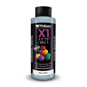 Polisan X1 Art Vernikli Hobi Boyası Açık Mavi 120 ml