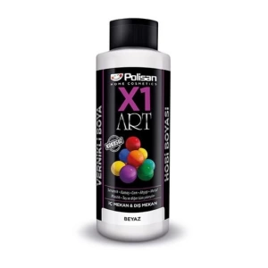 Polisan X1 Art Vernikli Hobi Boyası Beyaz 120 ml