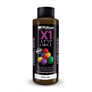 Polisan X1 Art Vernikli Hobi Boyası Çikolata 120 ml