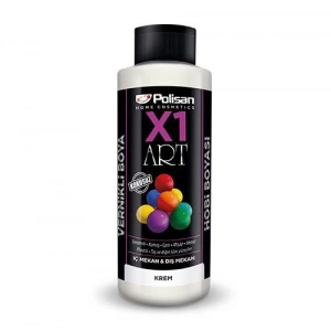 Polisan X1 Art Vernikli Hobi Boyası Krem 120 ml
