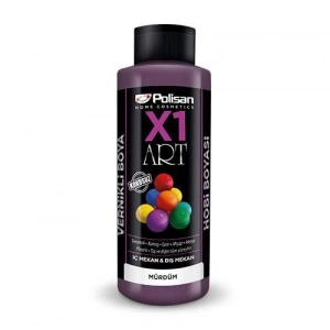 Polisan X1 Art Vernikli Hobi Boyası Mürdüm 120 ml