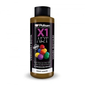 Polisan X1 Art Vernikli Hobi Boyası Oksit Kahve 120 ml